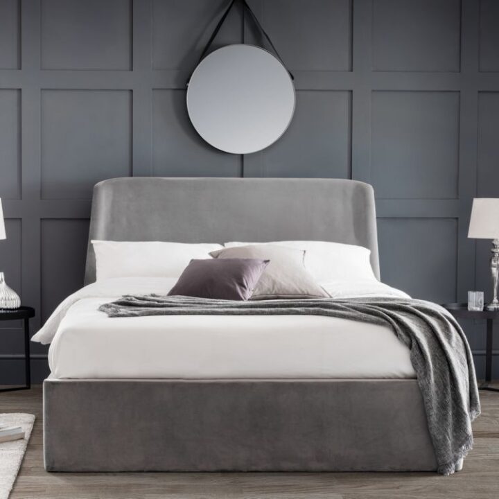 Frida grey ottoman storage bed