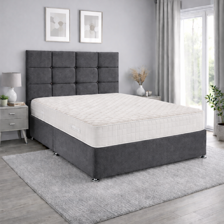 Wool, silk and cashmere mattress with added latex for superior comfort