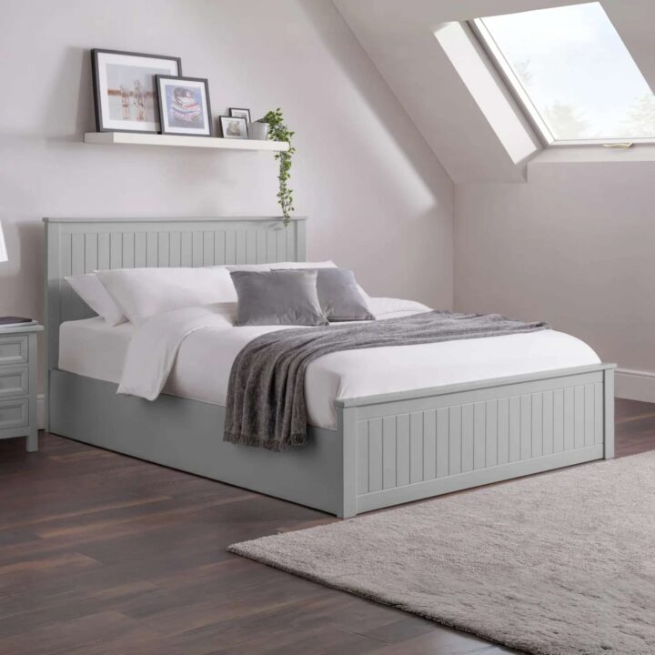 Maine storage bed grey