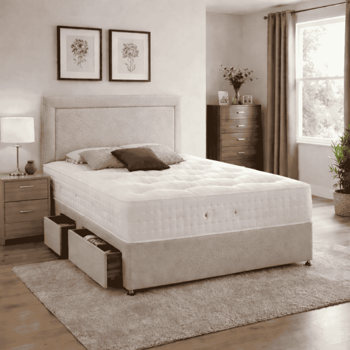 Divan with 2 + 2 Drawers