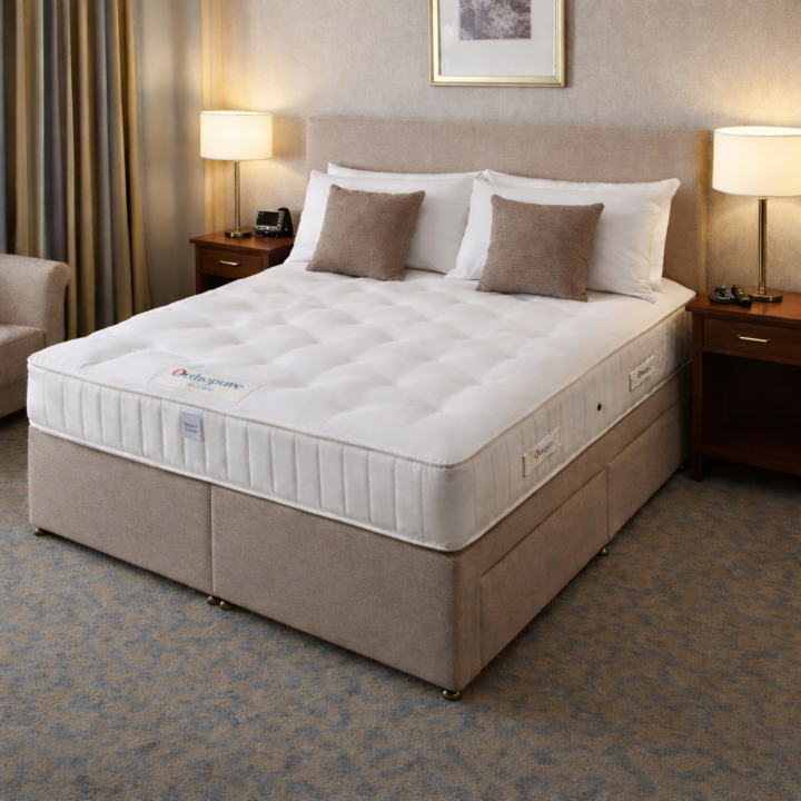Crib 5 1500 Pocket Mattress with divan set