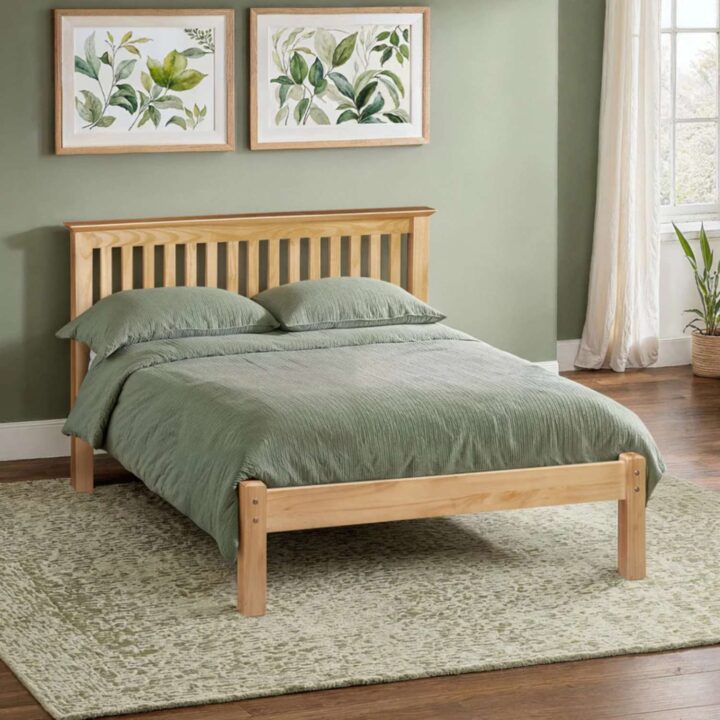 Barcelona pine low footend bed
