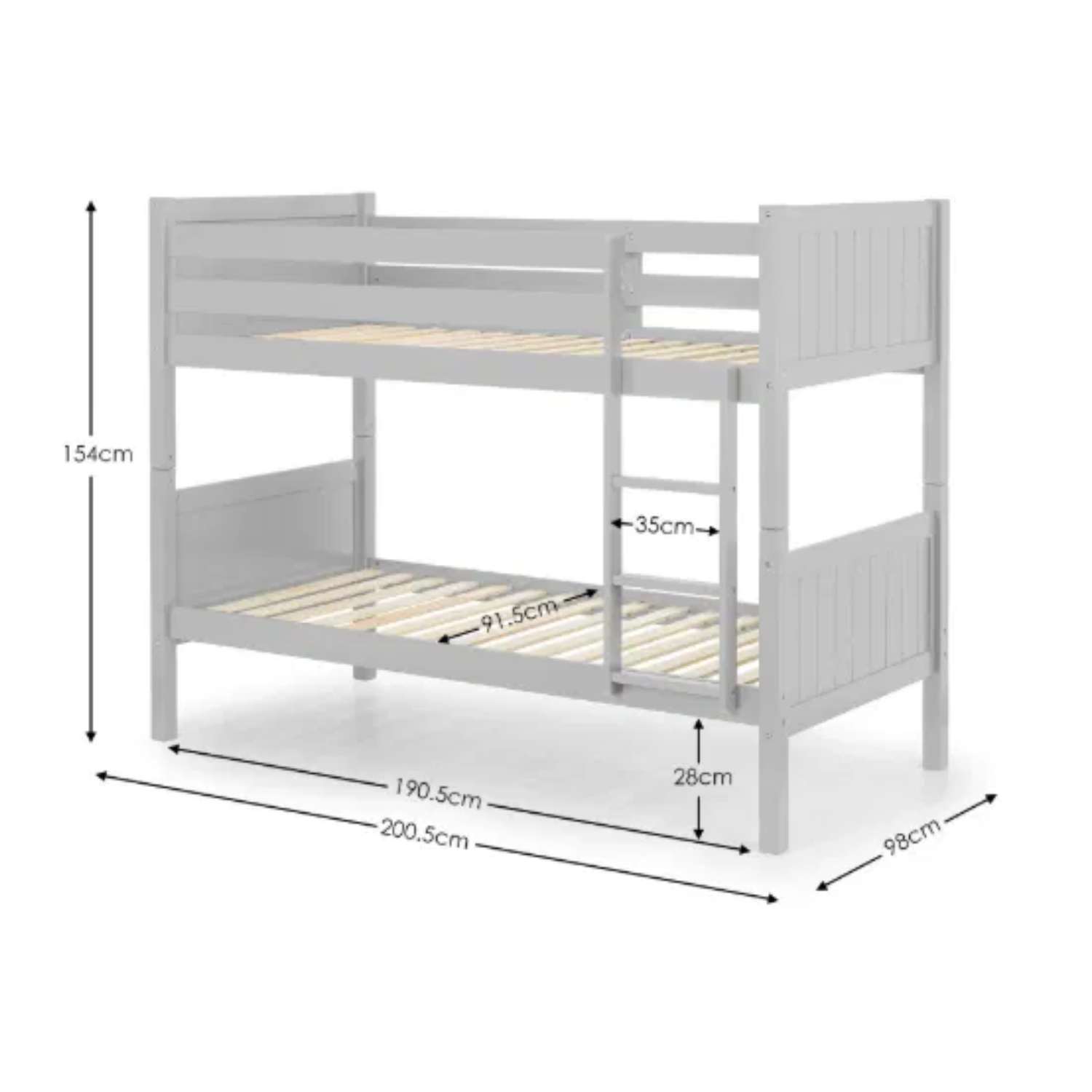 Bella Bunk Bed Dimensions Bella Bunk Bed Dimensions