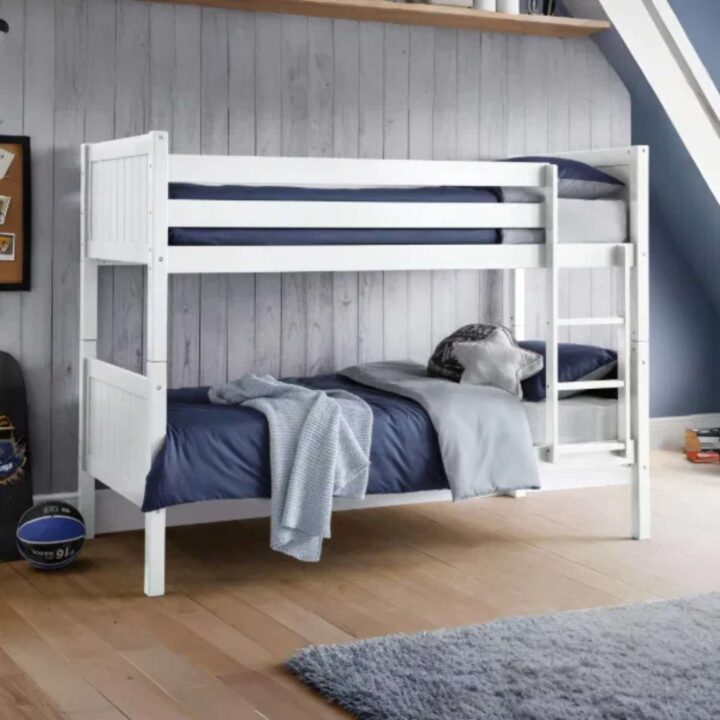 Bella Bunk Bed in Surf White