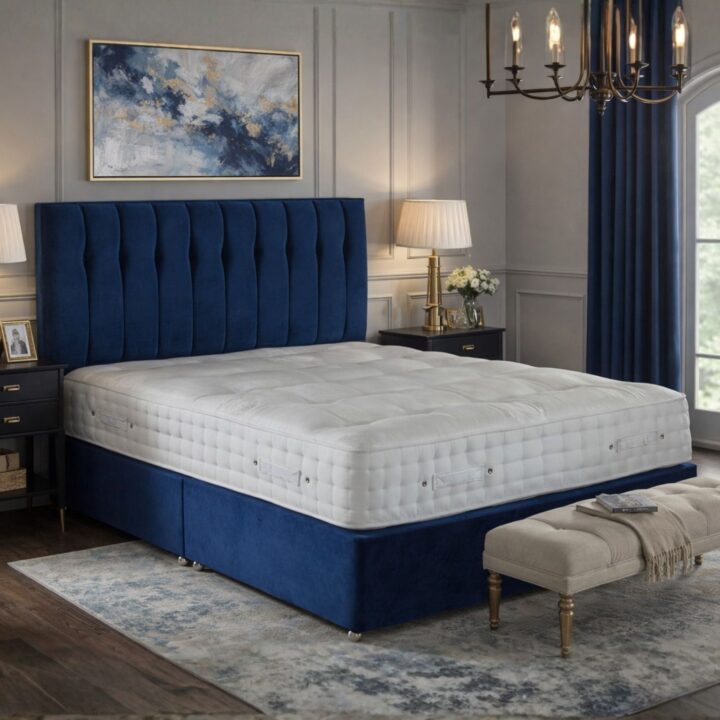 Natural Collection 6000 with Celestite Divan in Opulence Blue