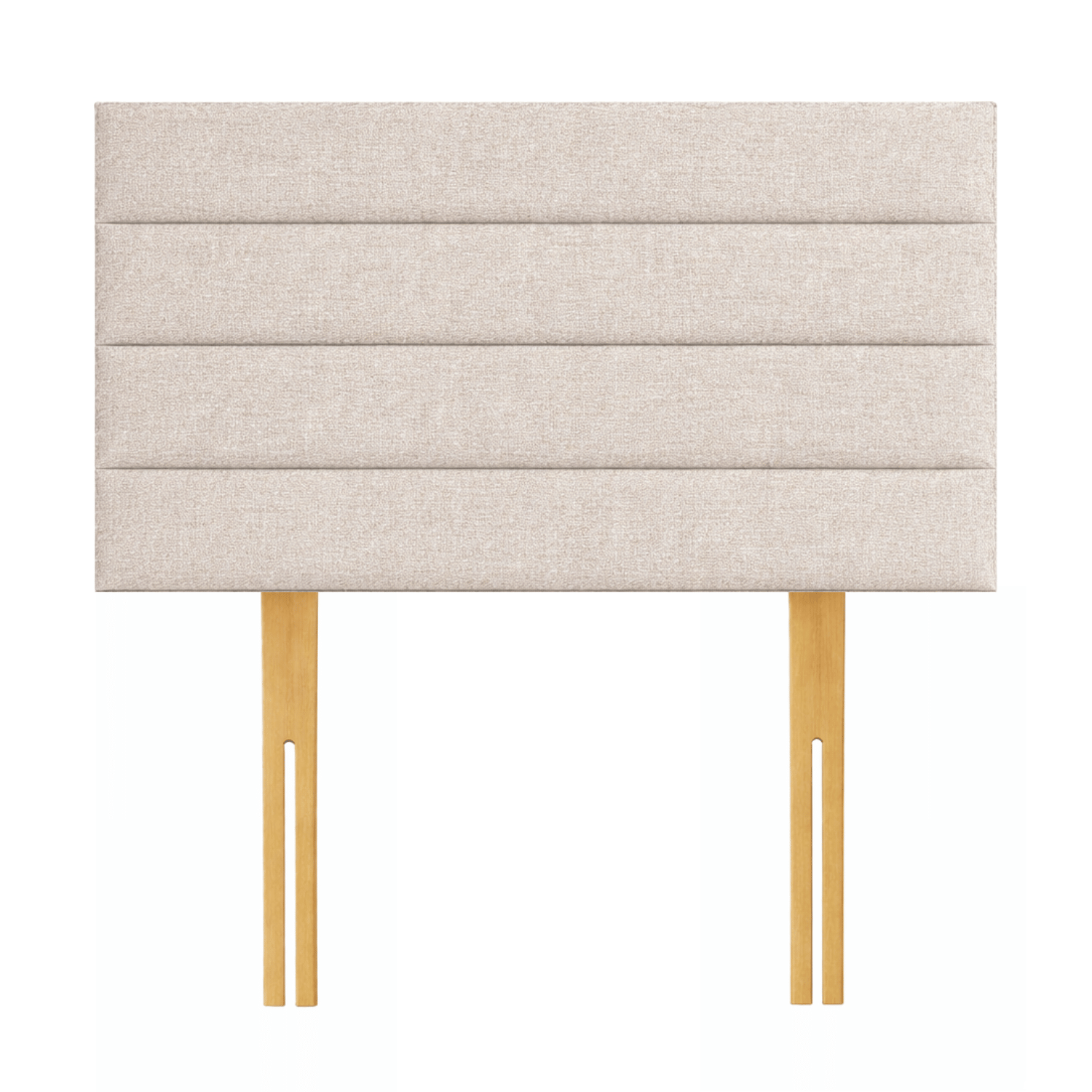 Peridot headboard with wooden struts Peridot headboard with wooden struts