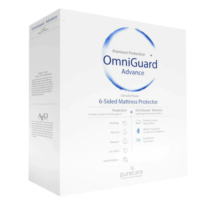 Omniguard 6 sided mattress protector for advanced bed bug protection