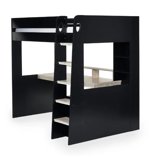 blaze black highsleeper bed with desk Black Highsleeper bunk bed