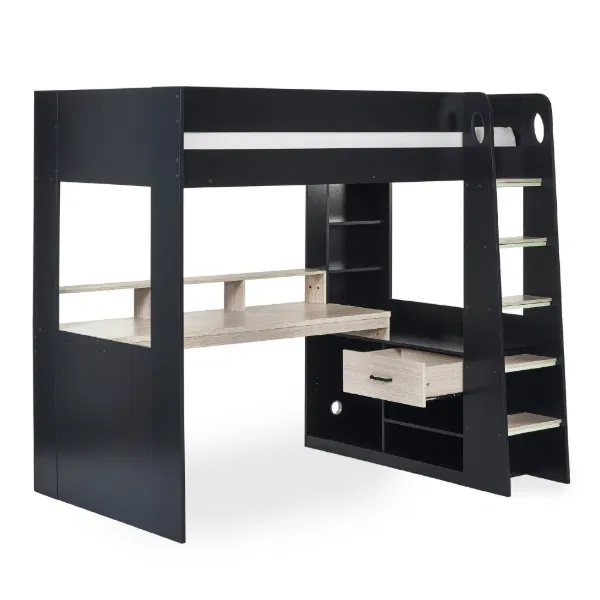 blaze highsleeper bed in black Black highsleeper bed