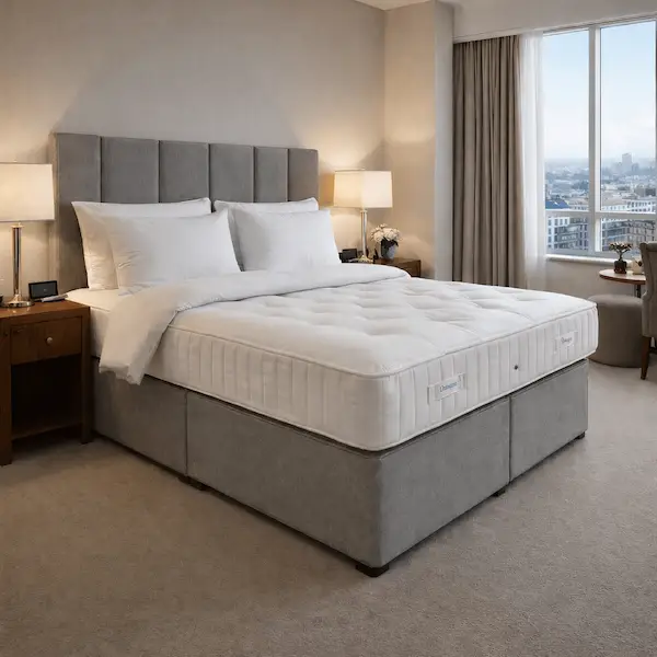 H-1000-Mattress-Bedroom-Scene H-1000 Pocket Sprung Mattress from the Hotel Collection